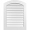 Ekena Millwork Arch Top Surface Mount PVC Gable Vent: Functional, w/ 3-1/2"W x 1"P Standard Frame, 26"W x 34"H GVPAR26X3401SF - alternate 1